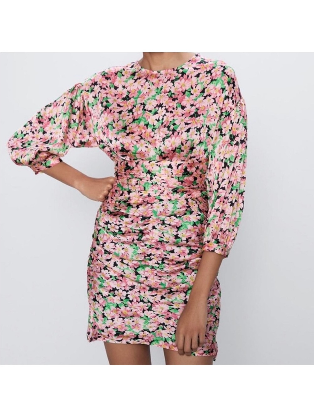 ZARA Spring Dream Dress | Satin Silk Floral Print Dress | Belted
Spring Dress